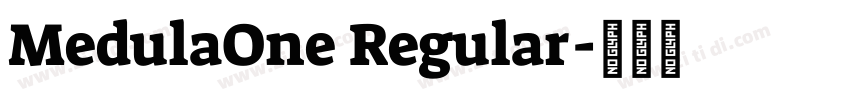 MedulaOne Regular字体转换